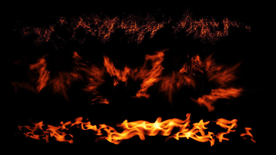 PS笔刷-真实火焰燃烧效果笔刷素材 笔刷资源 sucaiwan.com