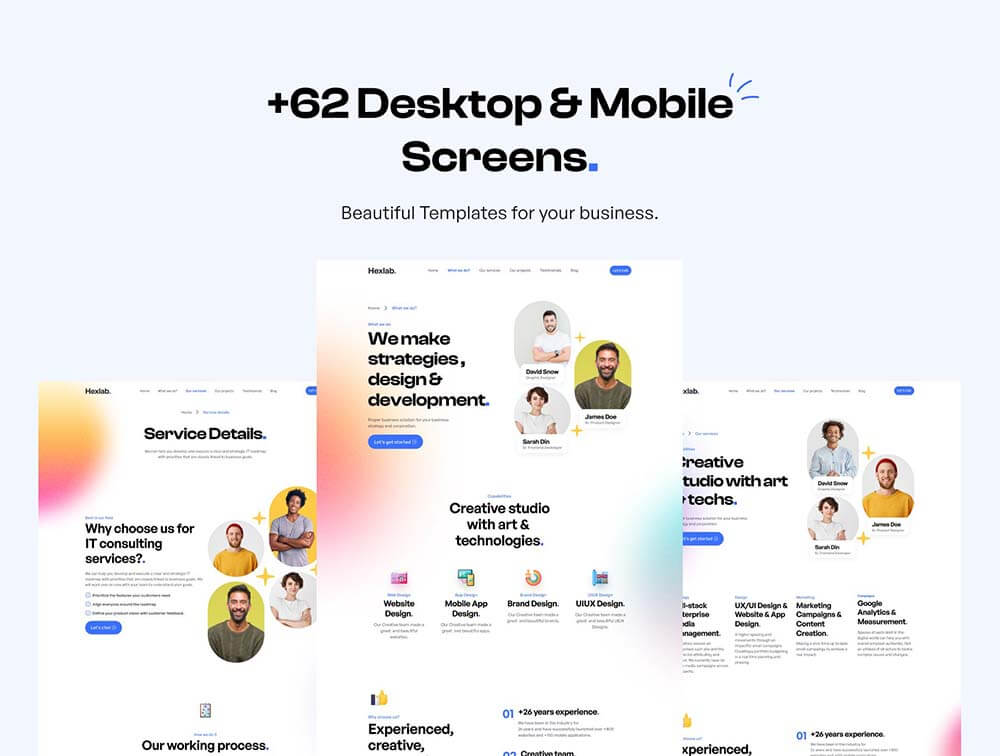 数字营销代理网站UI套件 APP UI sucaiwan.com