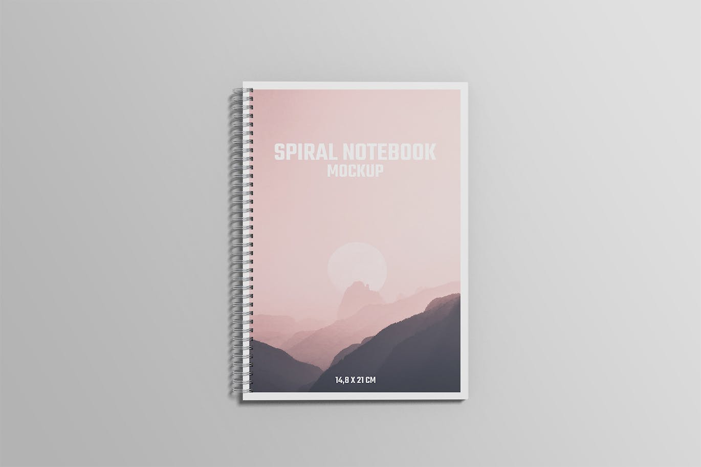 A5螺旋笔记本设计样机 A5 Spiral Notebook Mockup 样机素材 sucaiwan.com