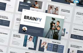 照片视频工作室Keynote幻灯片模板下载 Brainfy – Photo Video Studio Keynote Template