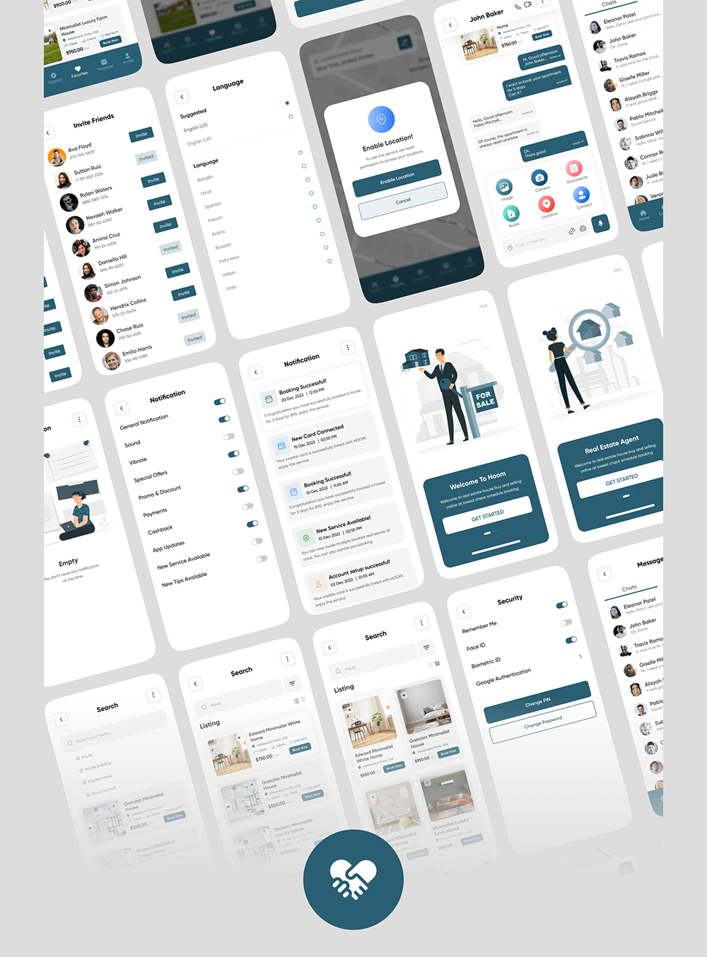 房地产App应用程序 UI 套件 APP UI sucaiwan.com