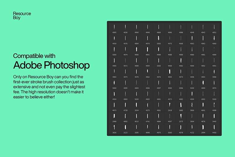 100个水墨效果笔触PS笔刷 笔刷资源 sucaiwan.com