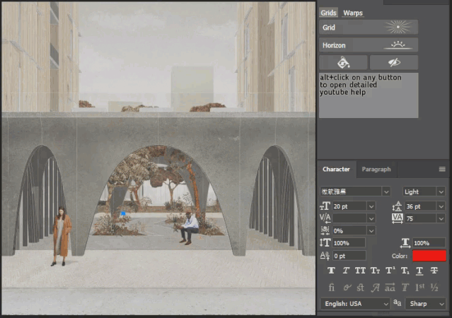 PS插件：Perspective Tools插件ps透视插件透视线网格win/mac2023版本 插件预设 sucaiwan.com