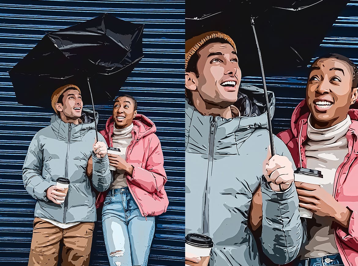 插画照片效果PS动作 Illustration Photo Effect for Photoshop 插件预设 sucaiwan.com