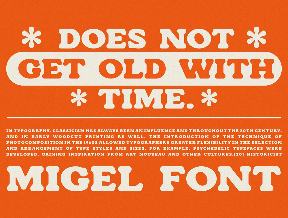 复古风厚实显示字体 设计素材 sucaiwan.com