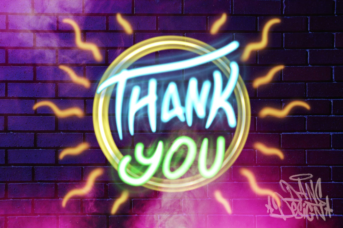 3D霓虹灯Procreate笔刷 Dans 3d Neon Brush 笔刷资源 sucaiwan.com