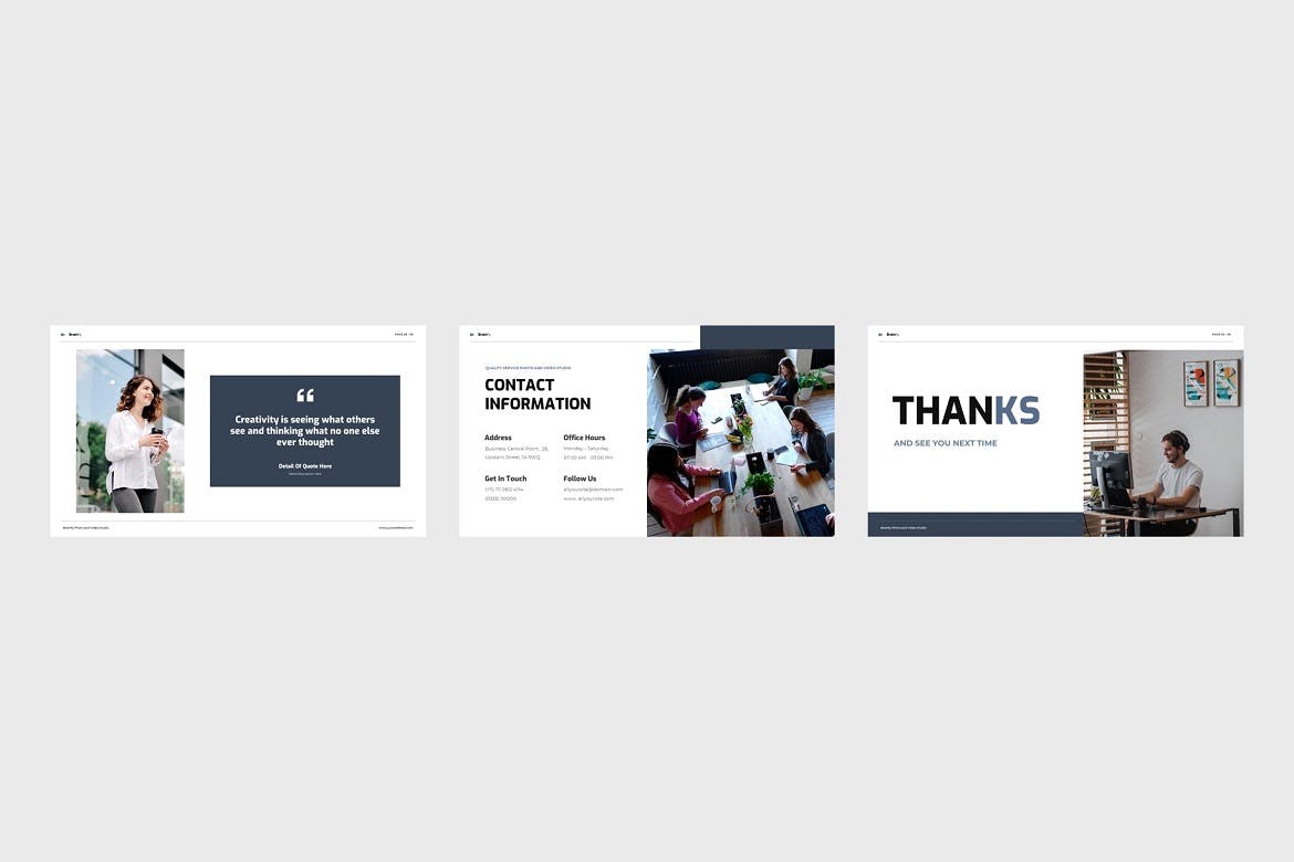 照片视频工作室谷歌幻灯片模板下载 Brainfy – Photo Video Studio Google Slides 幻灯图表 sucaiwan.com