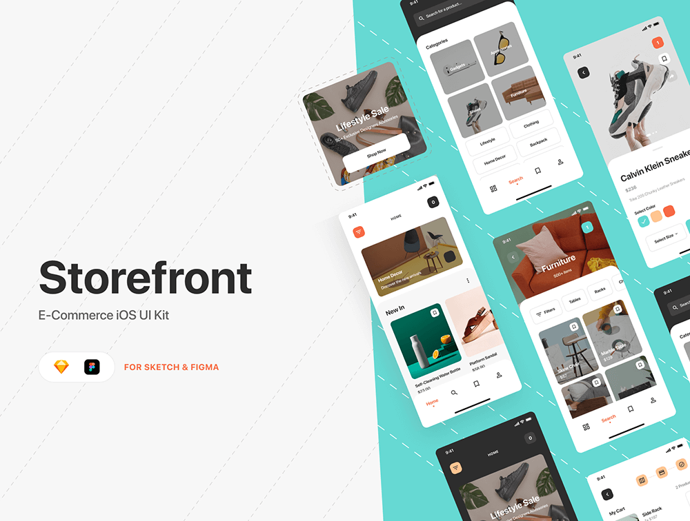 电子商务应用iOS UI 套件 APP UI sucaiwan.com