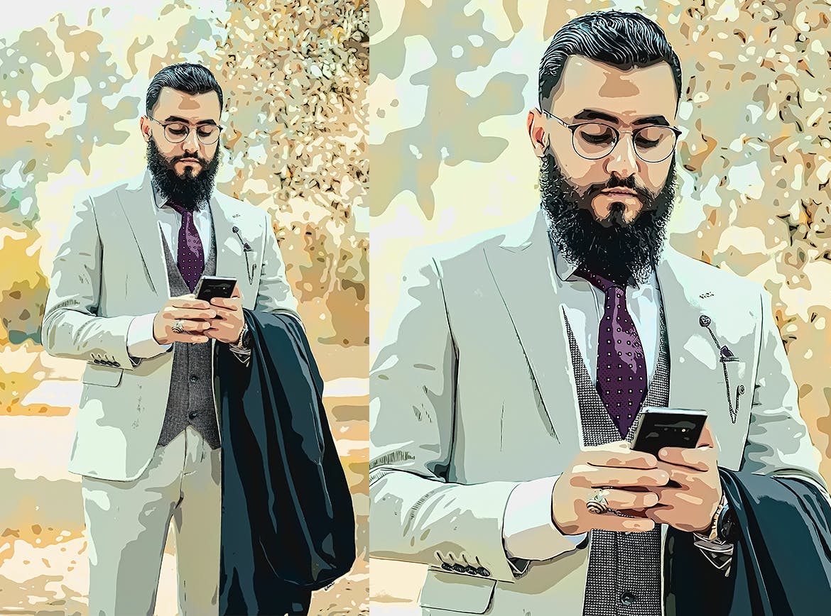 插画照片效果PS动作 Illustration Photo Effect for Photoshop 插件预设 sucaiwan.com