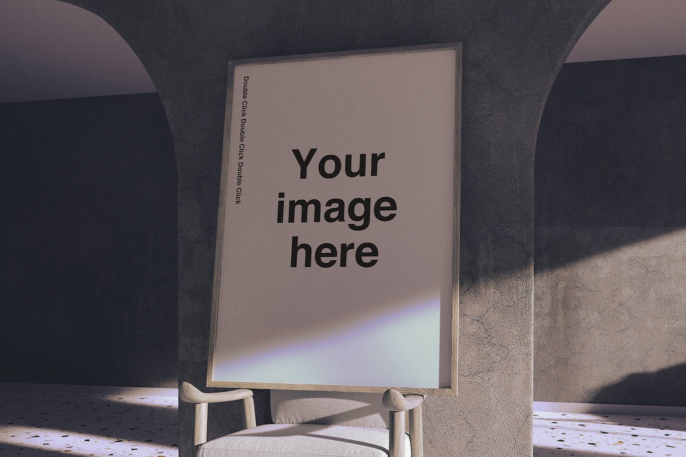 曲线拱门建筑画廊画框作品展示场景样机 Curved Gallery Scene Mockups 样机素材 sucaiwan.com