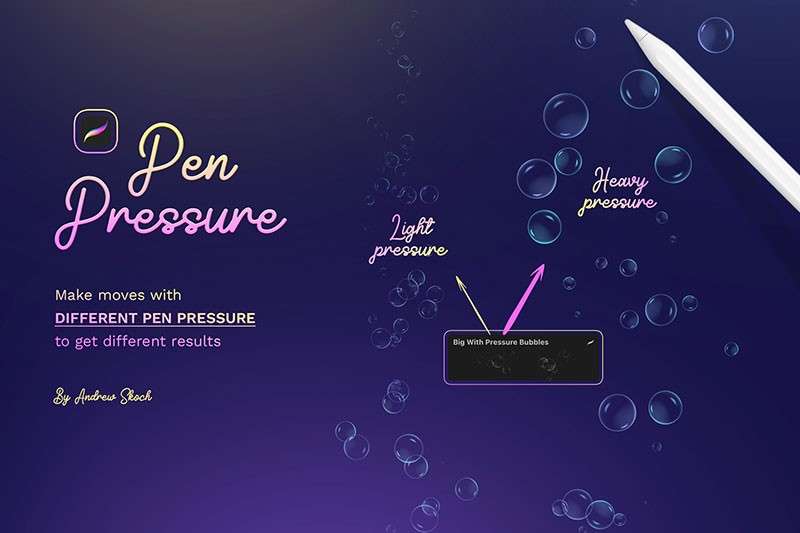 3D气泡艺术字Procreate笔刷 笔刷资源 sucaiwan.com