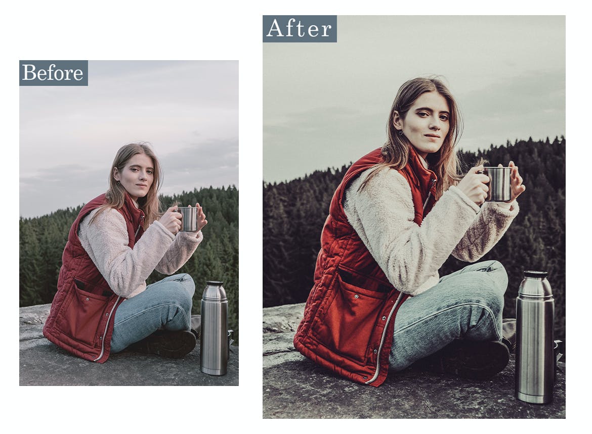 青铜色调滤镜效果PS动作 Bronze Mood Photoshop Actions 插件预设 sucaiwan.com