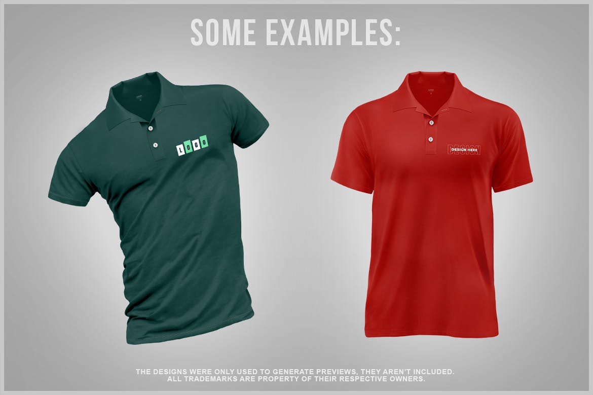 马球T恤Polo衫服装设计样机 Polo T-Shirt Mockup 样机素材 sucaiwan.com