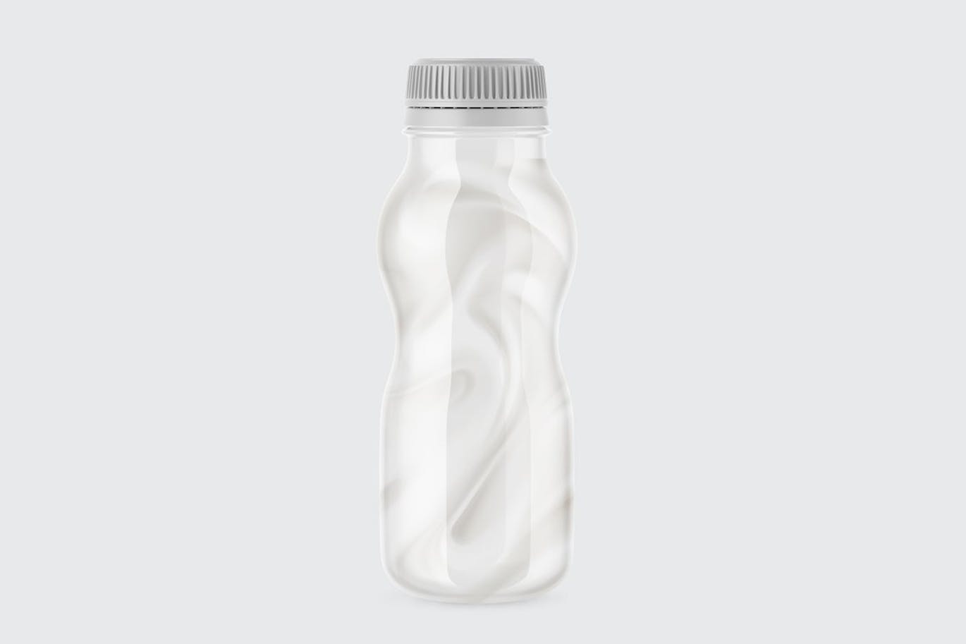 哑光酸奶瓶包装设计样机 Matte Yogurt Bottle Mockup 样机素材 sucaiwan.com