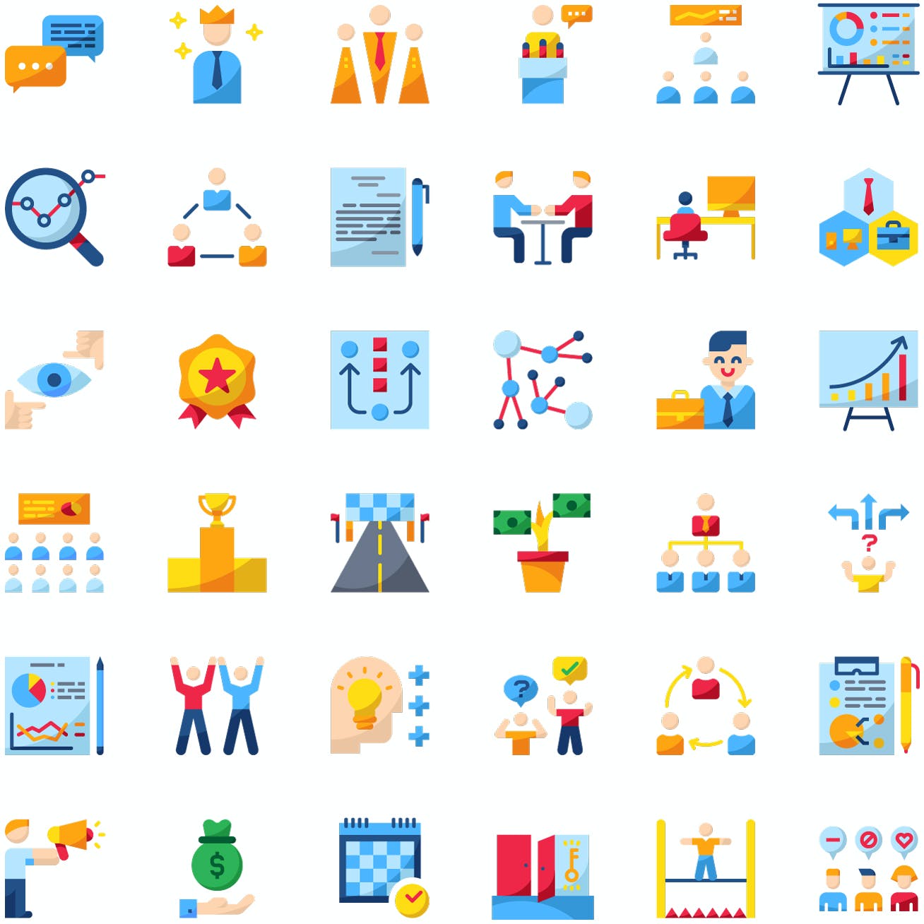 商业发展业务图标集 Business Icon Pack 图标素材 sucaiwan.com