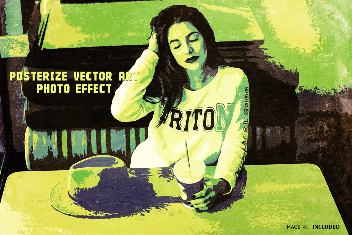 海报矢量艺术照片效果模板 Posterize Vector Art Photo Effect 插件预设 sucaiwan.com
