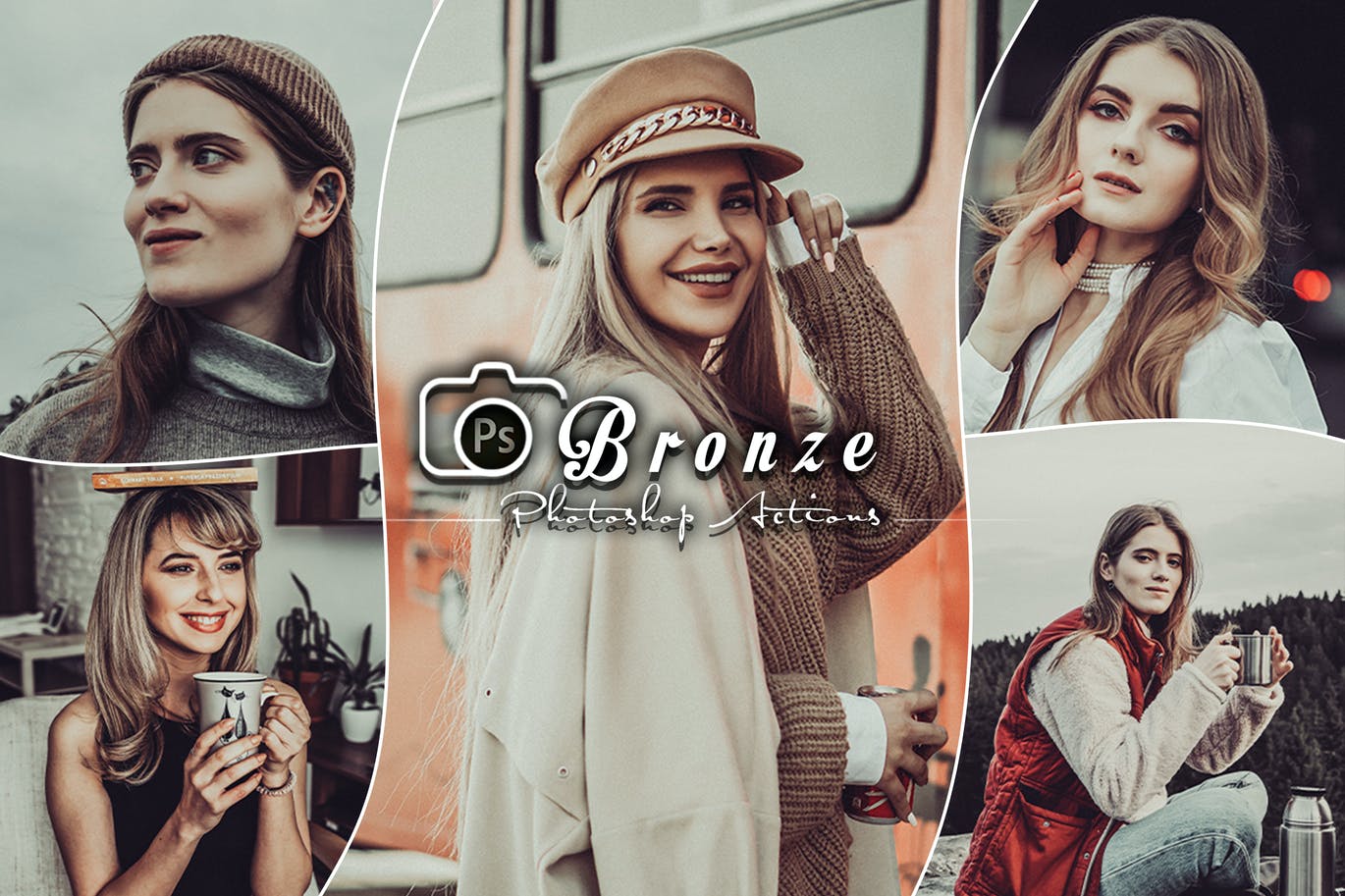 青铜色调滤镜效果PS动作 Bronze Mood Photoshop Actions 插件预设 sucaiwan.com