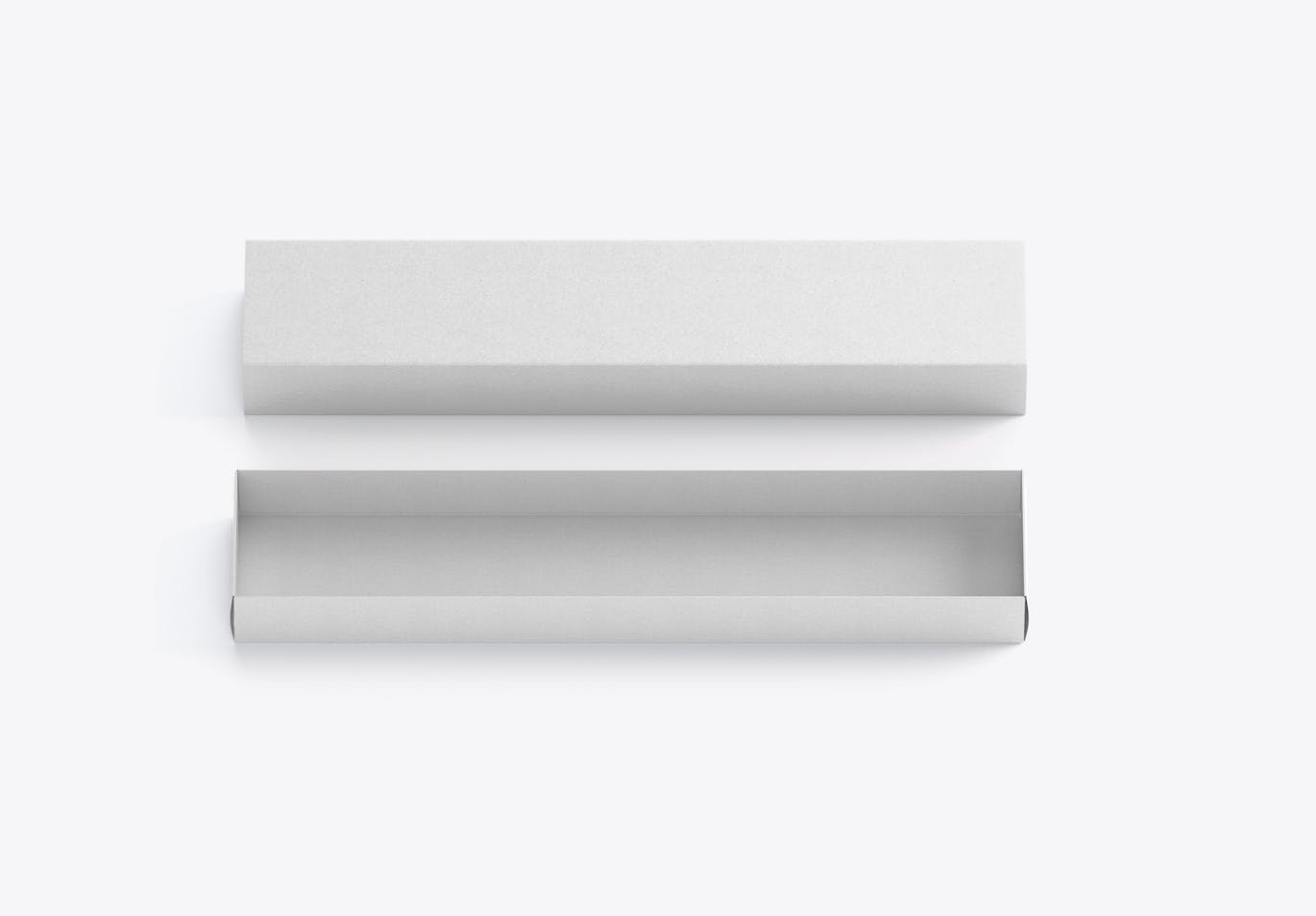 长矩形纸盒设计样机 Slide Colored Box Mockup 样机素材 sucaiwan.com