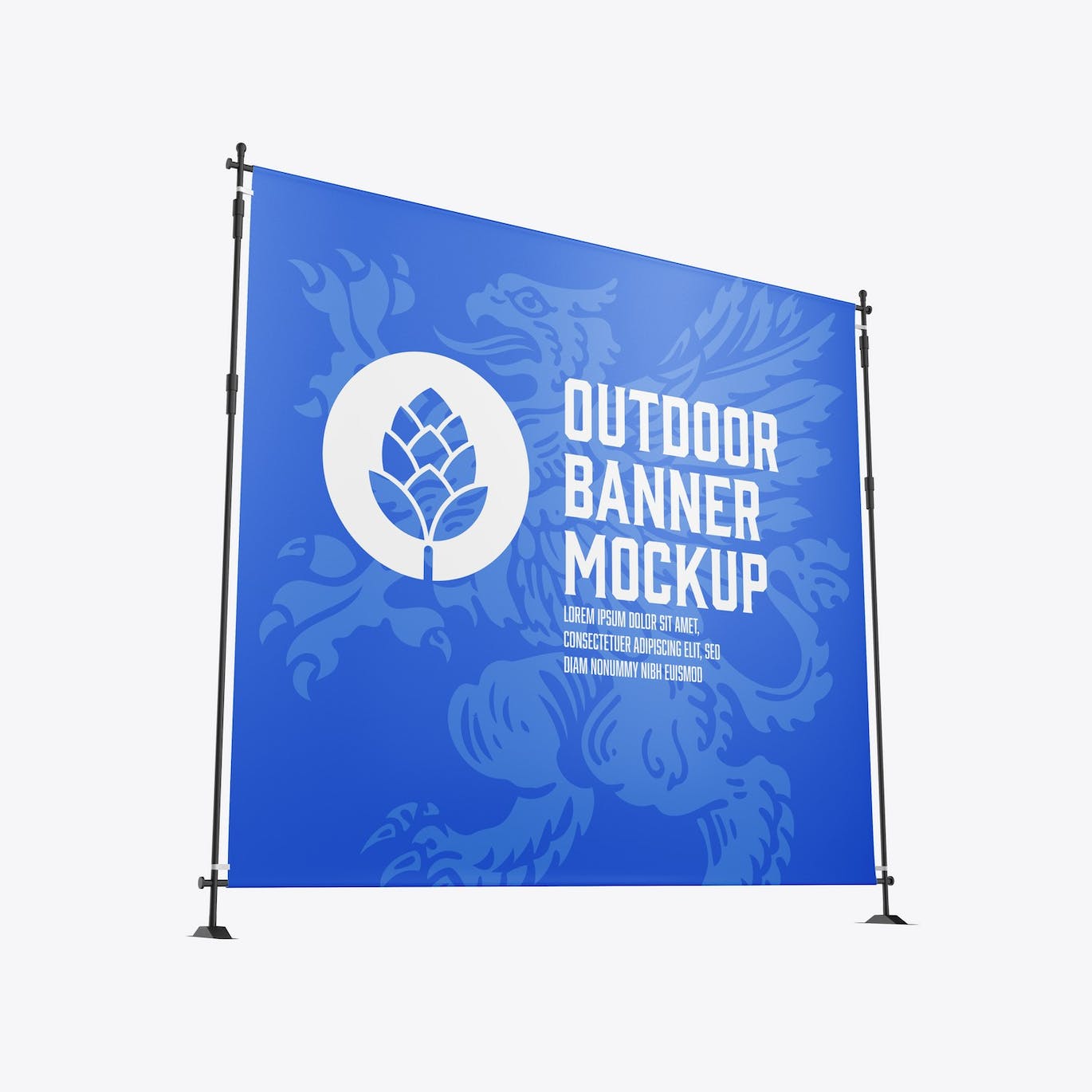 广告架海报广告展示样机 Advertising Stand Mockup 样机素材 sucaiwan.com