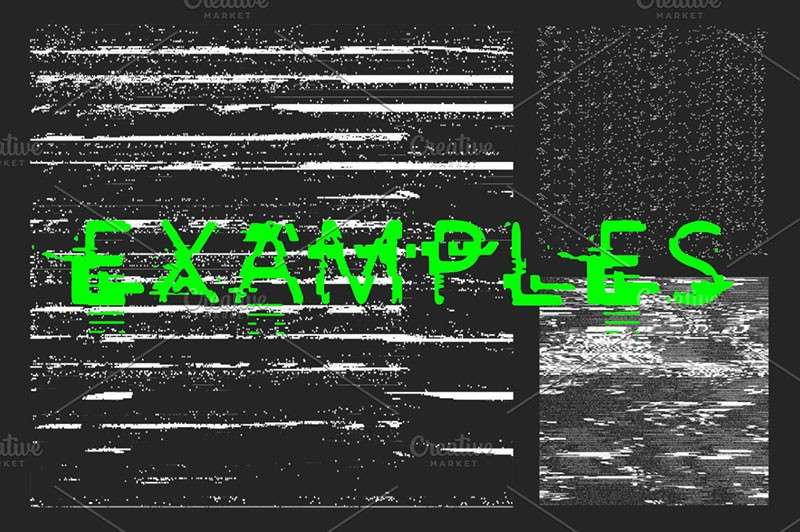 160个高清故障图案PS笔刷 笔刷资源 sucaiwan.com