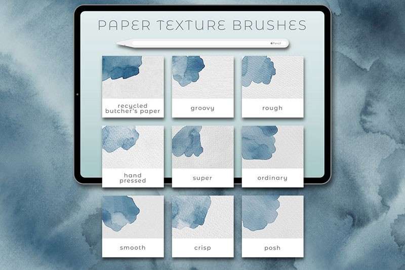 68支逼真自然水彩Procreate笔刷 笔刷资源 sucaiwan.com