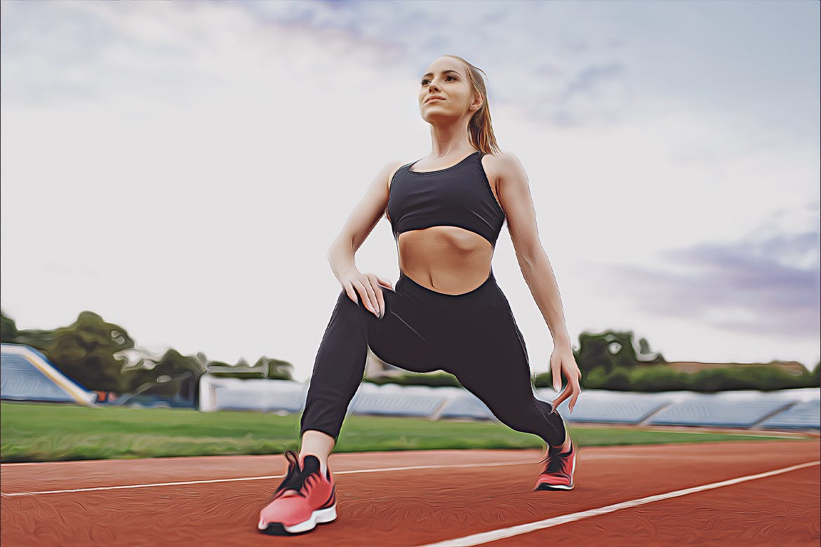 精细的卡通油画照片效果ps动作 Detailed Oil Painting Action 插件预设 sucaiwan.com