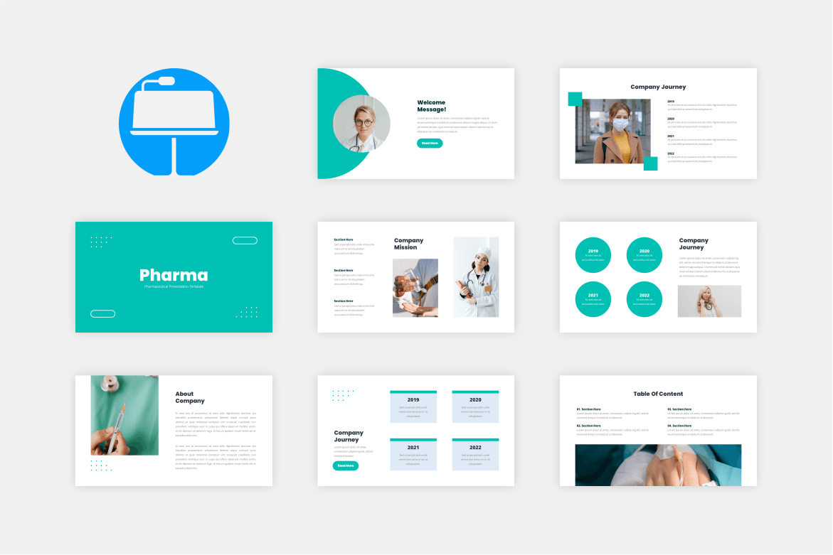 医疗医学Keynote幻灯片模板 Pharma – Medical Keynote Template 幻灯图表 sucaiwan.com