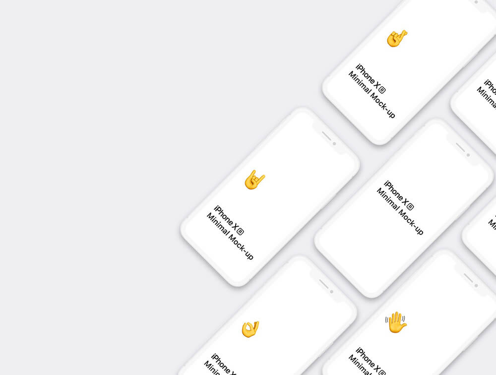 白色极简iPhone Xr手机样机 样机素材 sucaiwan.com