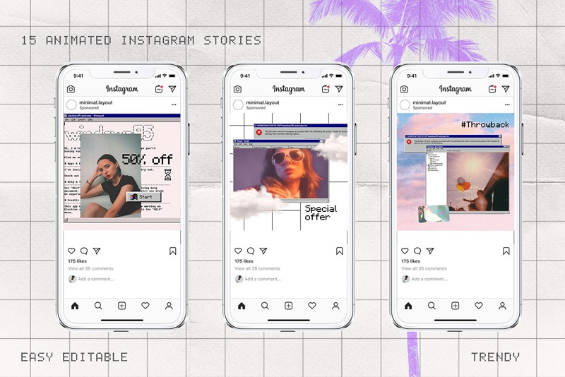 新潮复古未来感Win95元素全息渐变毛刺纹理贴纸像素化可编辑PSD模板 Old Computer Insta template Ps Canva 图片素材 第5张-素材湾丨精选海外优质设计素材资源 新潮复古未来感Win95元素全息渐变毛刺纹理贴纸像素化可编辑PSD模板 Old Computer Insta template Ps Canva 图片素材 sucaiwan.com