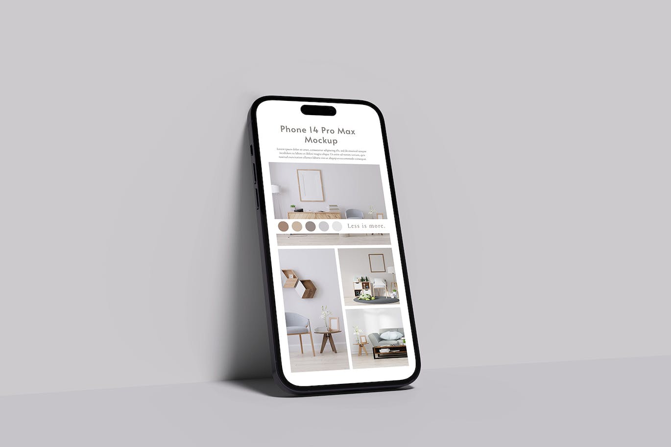 智能手机iPhone14 Pro Max样机 Smartphone 14 Pro Max Mockup 样机素材 sucaiwan.com