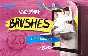 20个儿童绘本手绘Procreate笔刷
