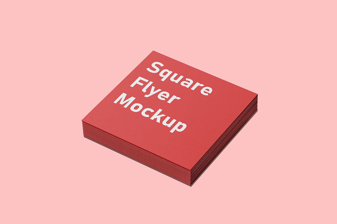 方形尺寸名片设计演示样机 Square Business Card Mockups 样机素材 sucaiwan.com