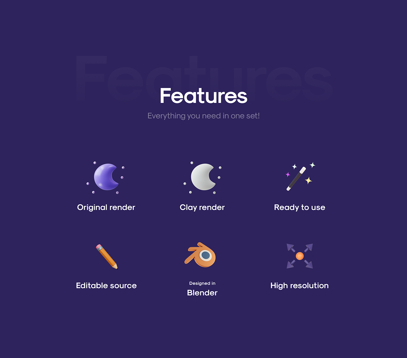 50多个3D高分辨率原始风格和粘土风格完美天气图标包 Weatherly 3D icons – 50+ Weather icons 图标素材 第6张-素材湾丨精选海外优质设计素材资源 50多个3D高分辨率原始风格和粘土风格完美天气图标包 Weatherly 3D icons – 50+ Weather icons 图标素材 sucaiwan.com