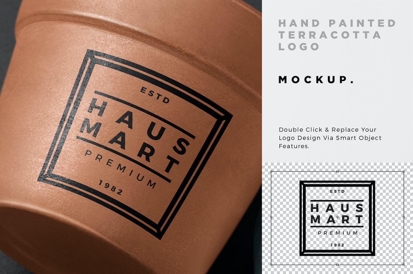 彩绘赤陶花盘标志Logo样机 Painted Terracotta Logo Mockup 样机素材 sucaiwan.com