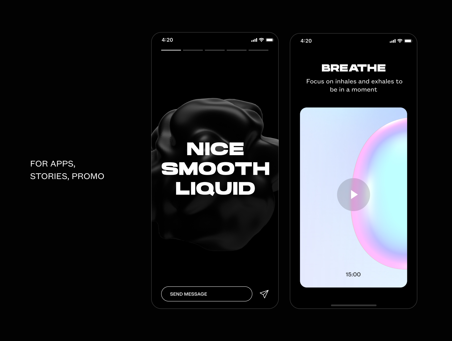 潮流现代3D动画抽象形状动画循环的抽象视频+平面背景素材 3D ANIMATED ABSTRACT SHAPES 设计素材 sucaiwan.com