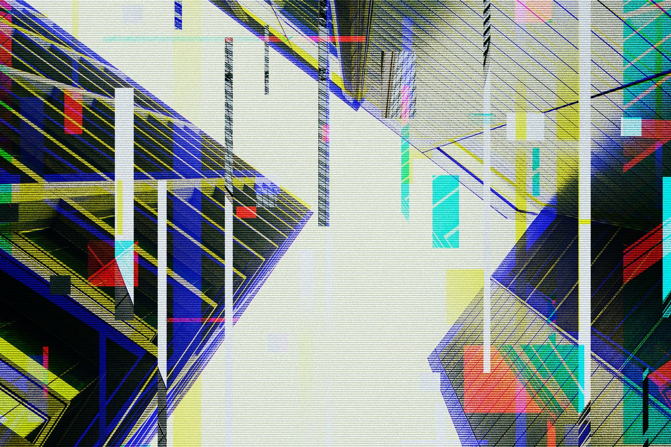 屏幕故障效果海报模板 Screen Crash Effect for Posters 插件预设 sucaiwan.com