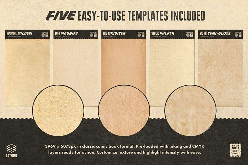 复古美式风格漫画Procreate笔刷套装，附视频教程 笔刷资源 sucaiwan.com