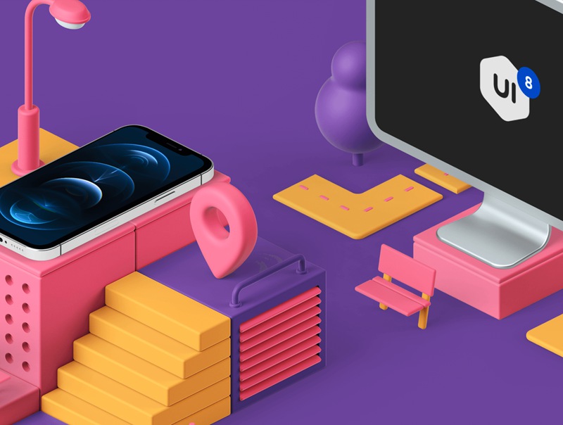 18个着陆页网站作品集演示文稿预构建可拖放3D样机场景创建器Bento 3D Design Vol.3 图标素材 第2张-素材湾丨精选海外优质设计素材资源 18个着陆页网站作品集演示文稿预构建可拖放3D样机场景创建器Bento 3D Design Vol.3 图标素材 sucaiwan.com