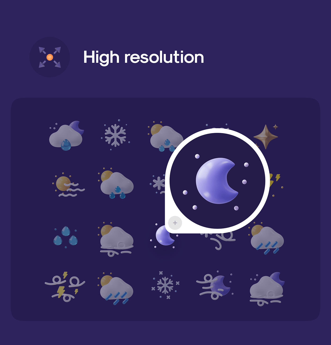 50多个3D高分辨率原始风格和粘土风格完美天气图标包 Weatherly 3D icons – 50+ Weather icons 图标素材 第7张-素材湾丨精选海外优质设计素材资源 50多个3D高分辨率原始风格和粘土风格完美天气图标包 Weatherly 3D icons – 50+ Weather icons 图标素材 sucaiwan.com