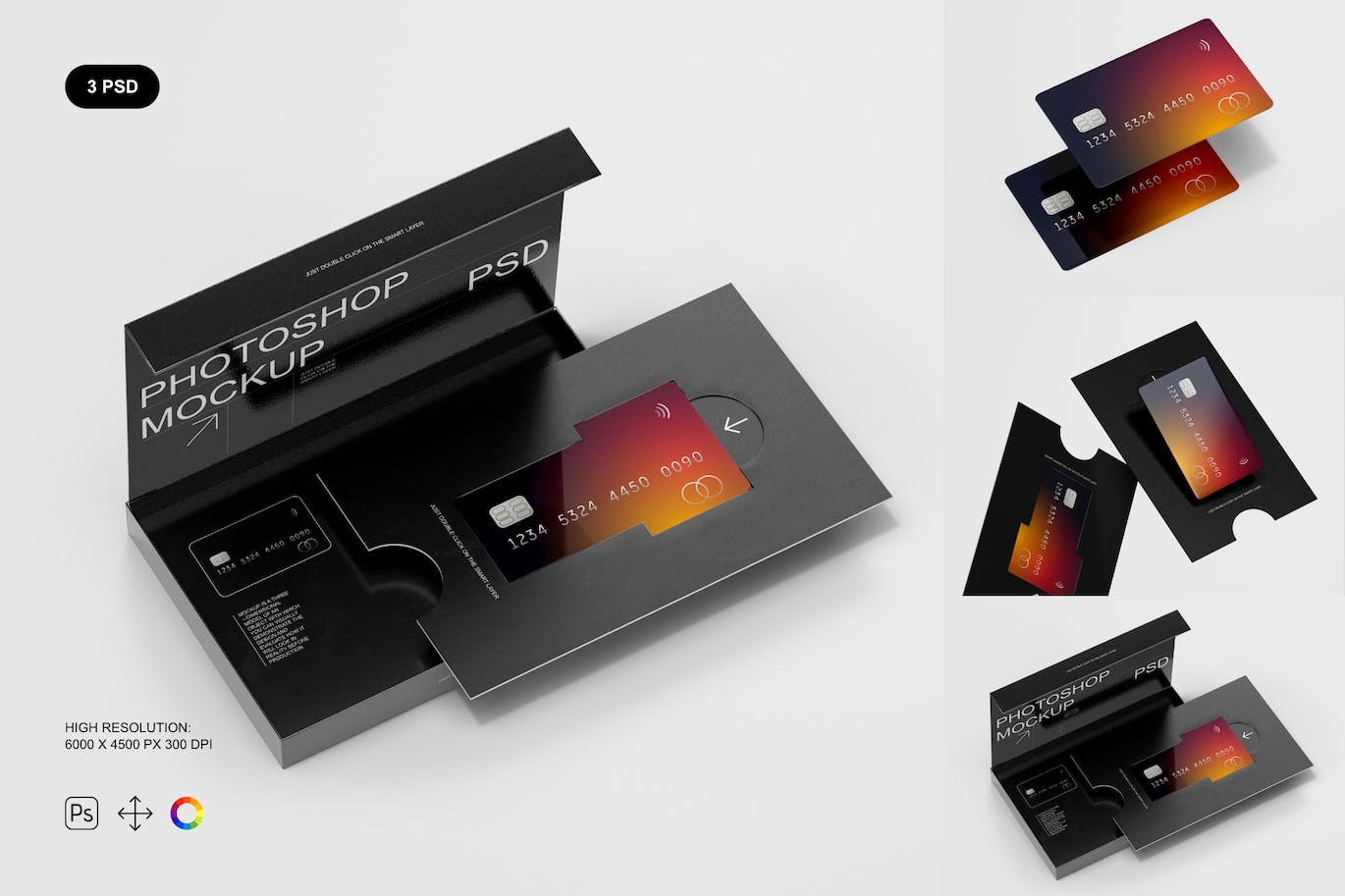 储蓄卡/信用卡设计样机集 Credit Card Mockup Set 样机素材 sucaiwan.com