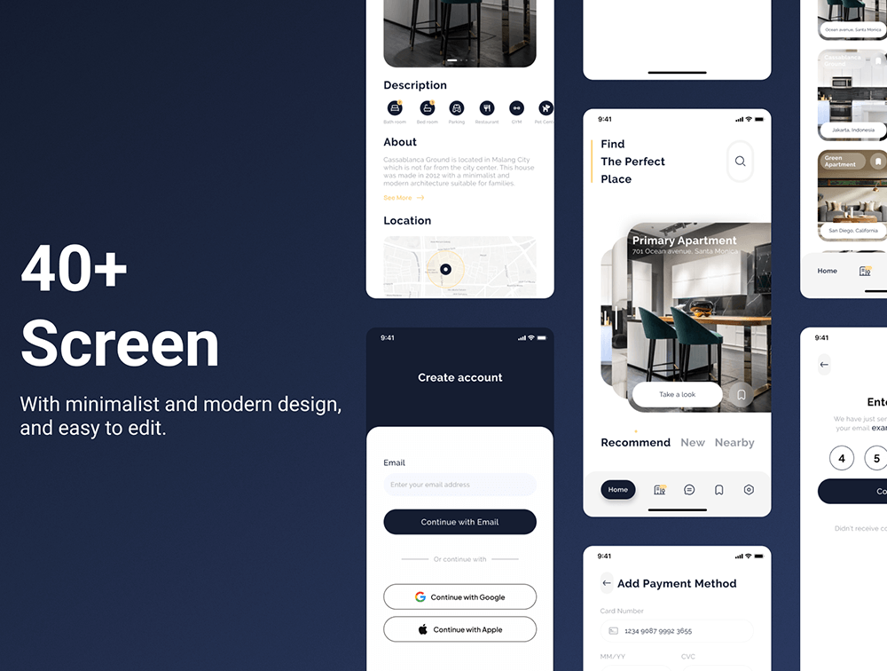 房地产App应用程序 UI 套件 APP UI sucaiwan.com