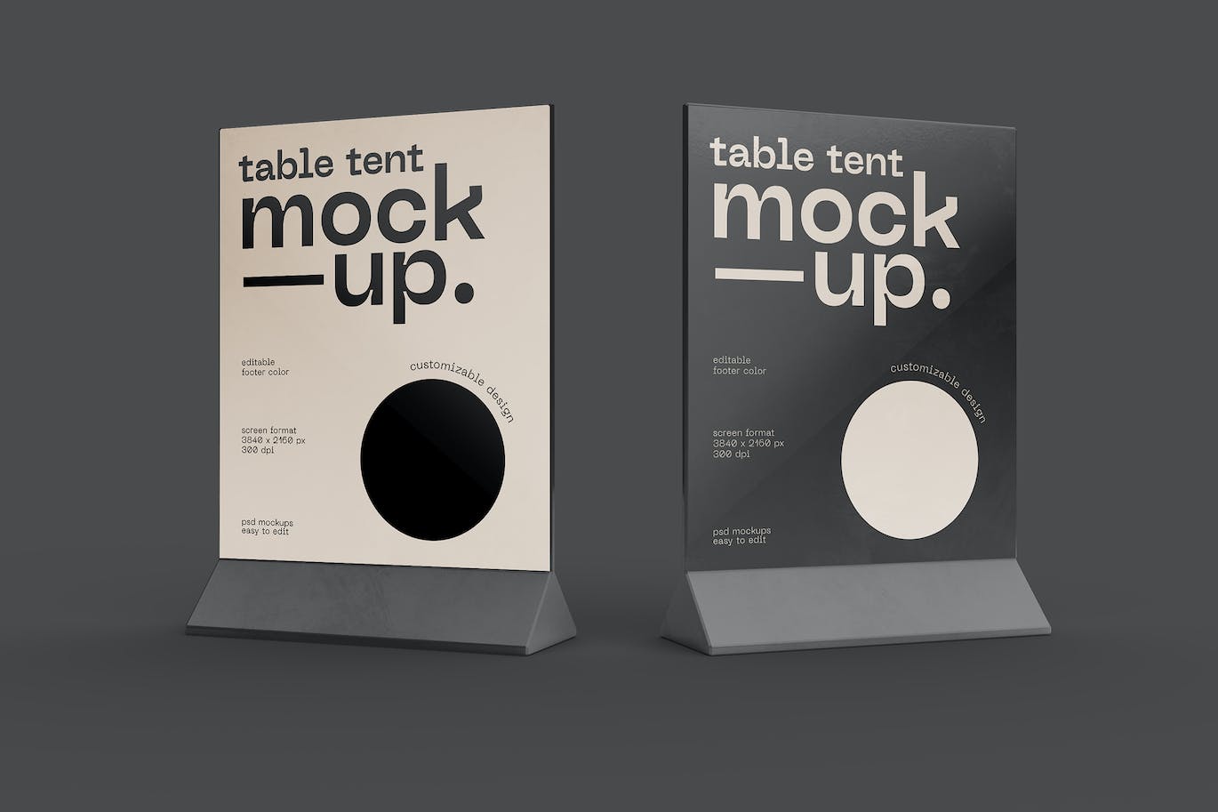 餐桌号牌设计样机 Table Tent Mockup 样机素材 sucaiwan.com