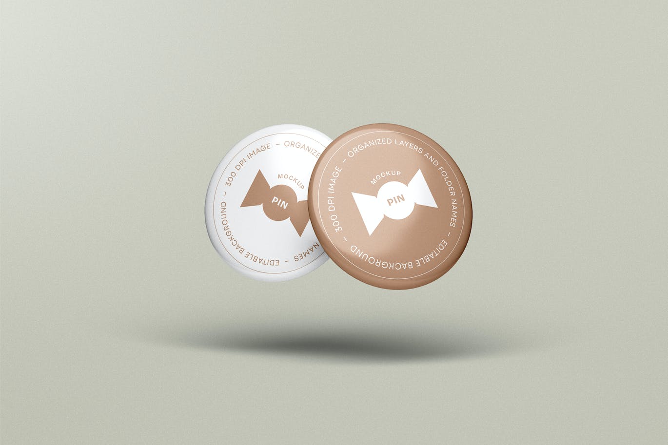 别针徽章Logo设计样机 Pin Button Mockup 样机素材 sucaiwan.com