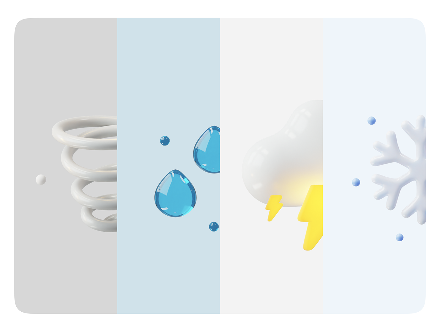 50多个3D高分辨率原始风格和粘土风格完美天气图标包 Weatherly 3D icons – 50+ Weather icons 图标素材 第5张-素材湾丨精选海外优质设计素材资源 50多个3D高分辨率原始风格和粘土风格完美天气图标包 Weatherly 3D icons – 50+ Weather icons 图标素材 sucaiwan.com