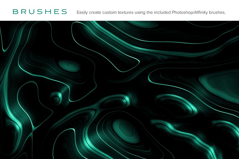 未来主义金属表面动态旋涡3D抽象纹理素材合辑 Meld: Glossy Abstract 3D Textures 图片素材 sucaiwan.com