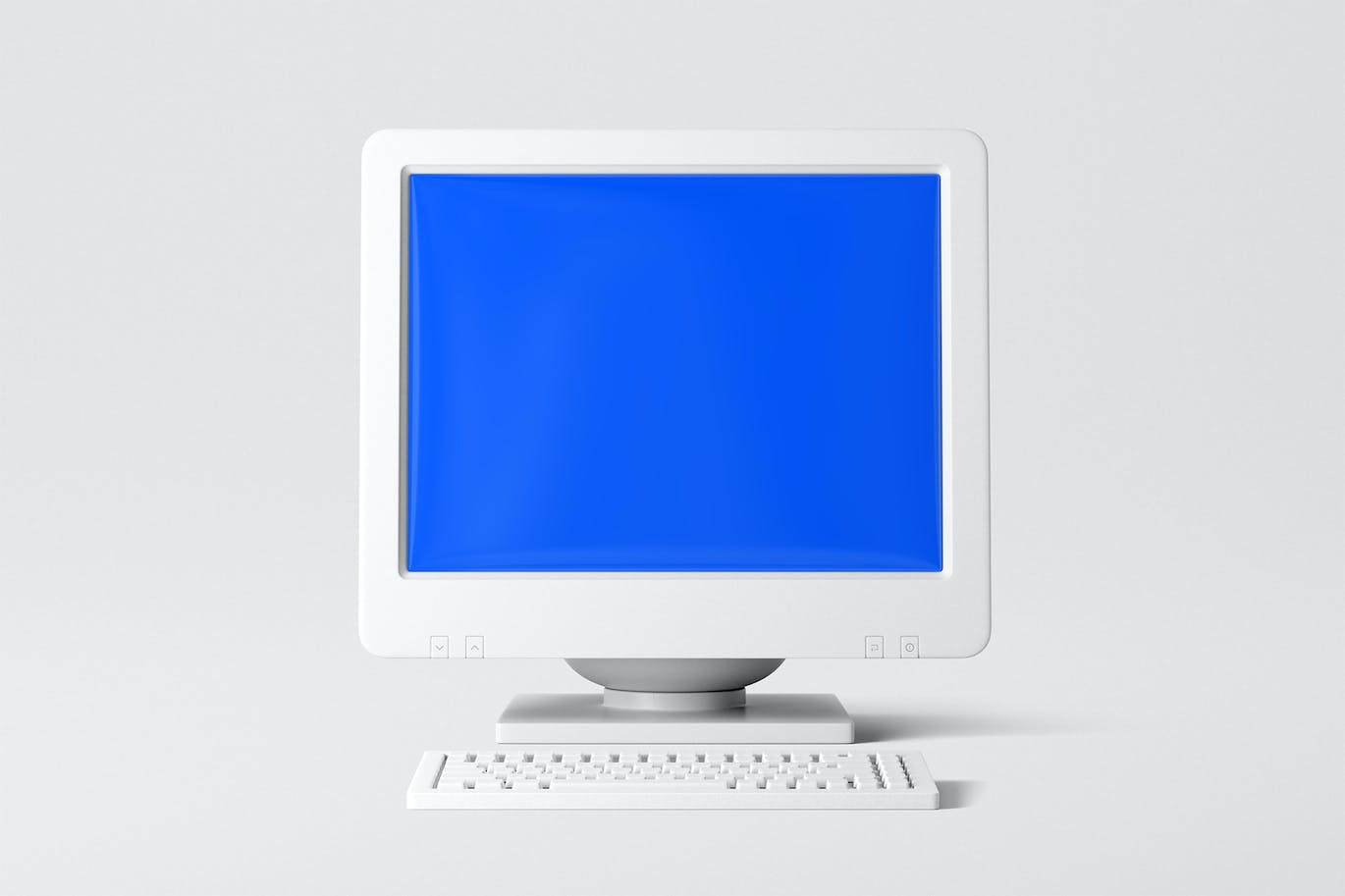 大头电脑CRT显示器屏幕样机 Computer Monitor Mockup 样机素材 sucaiwan.com