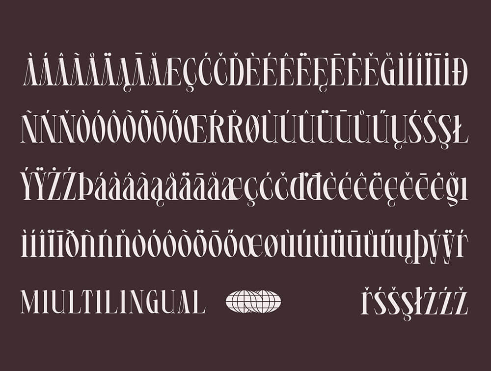 衬线浓缩字体 设计素材 sucaiwan.com