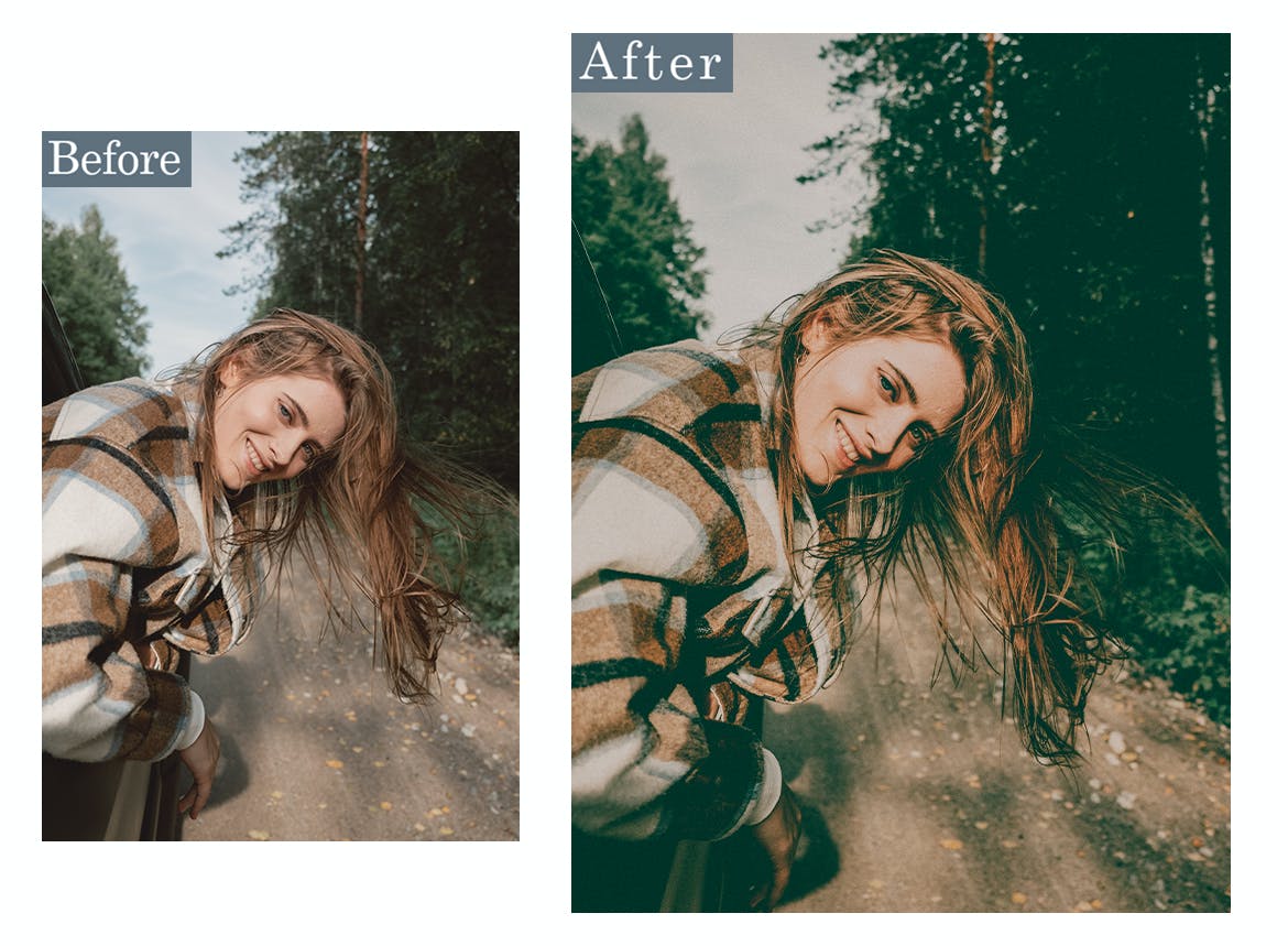自驾旅行摄影照片处理PS动作 Road Trip Photoshop Actions 插件预设 sucaiwan.com