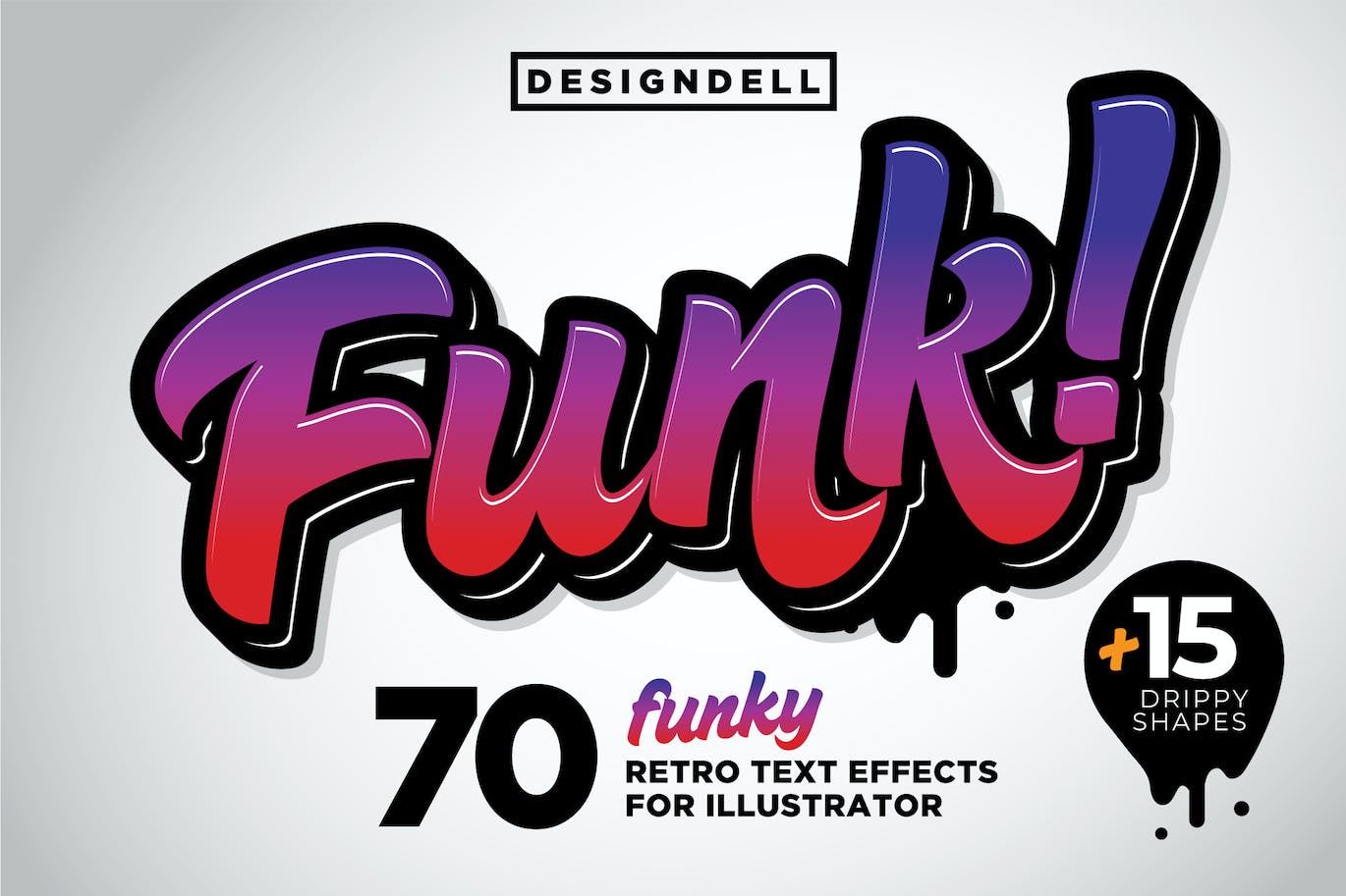 时髦彩色3D图形矢量样式 Funk! 3D Graphic Styles 图片素材 sucaiwan.com