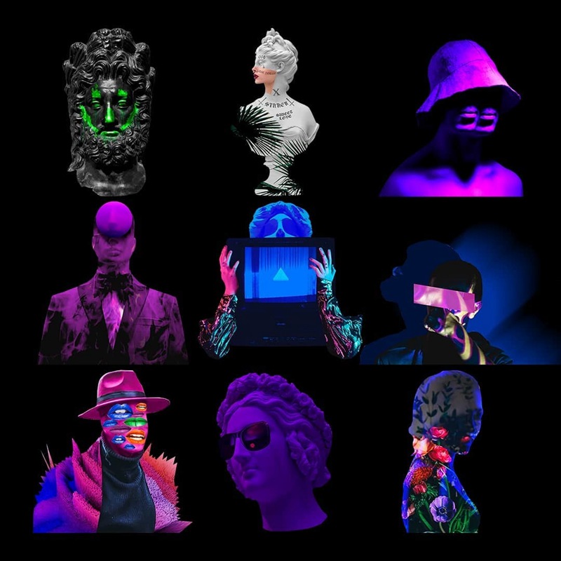 潮流炫酷赛博朋克风剪贴画PNG免抠图片设计素材 Collage Art PNG Textures Part 2 图片素材 sucaiwan.com